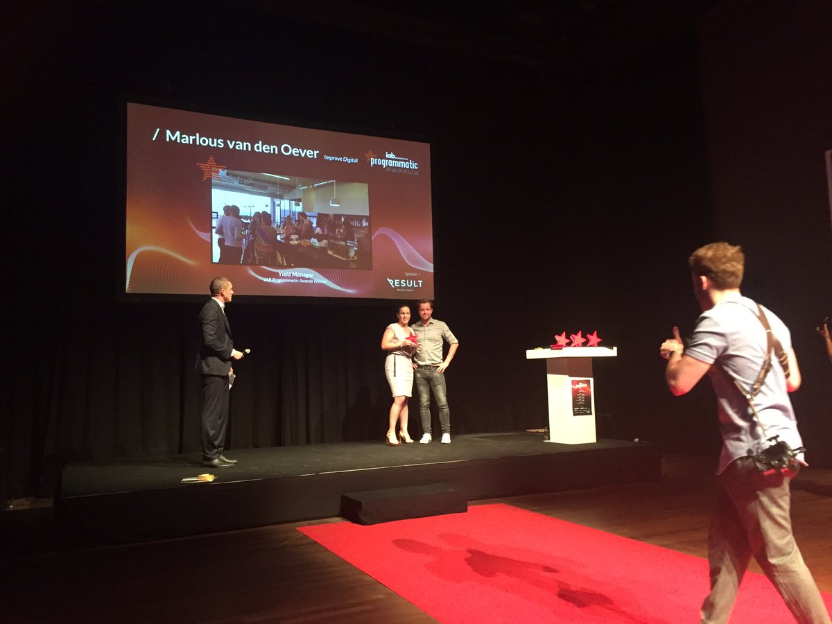 APellaupessy's tweet photo. Gefeliciteerd @Marlousvdo is #Programmatic Yield Manager '17 @IABnl @ImproveDigital https://t.co/il9nUZLiSa