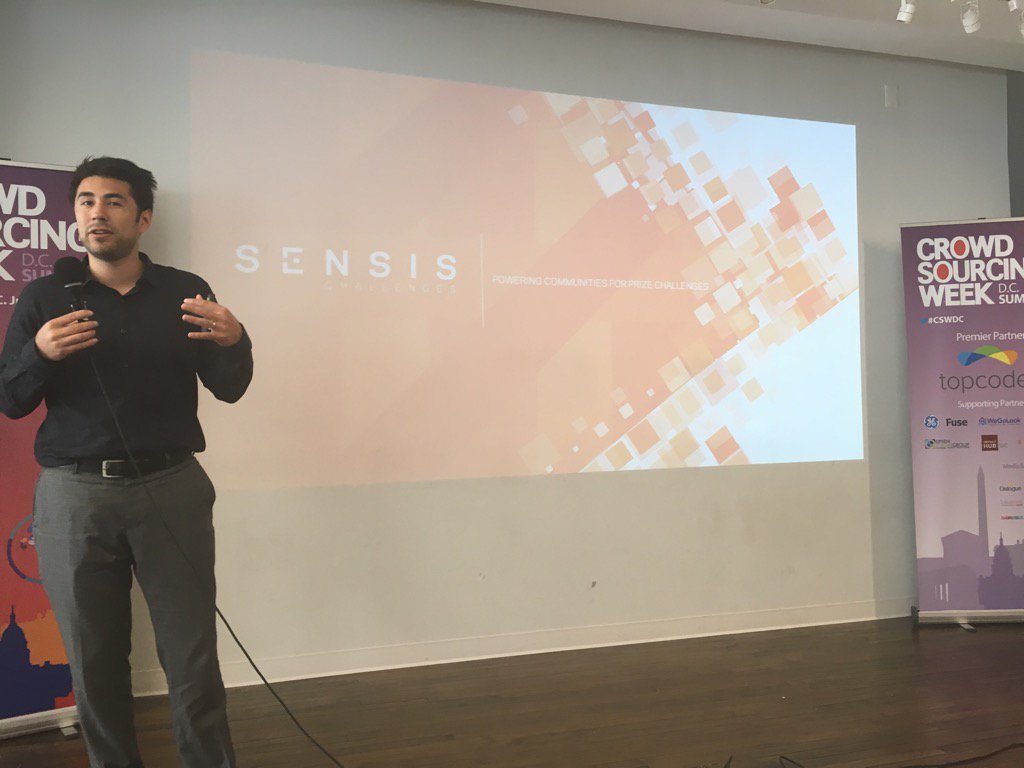 OliverGerland's tweet photo. @MikeAbility giving the secret crowd innovation process we use to activate the crowd @sensischallenge #CSWDC https://t.co/gEs33eh3mm