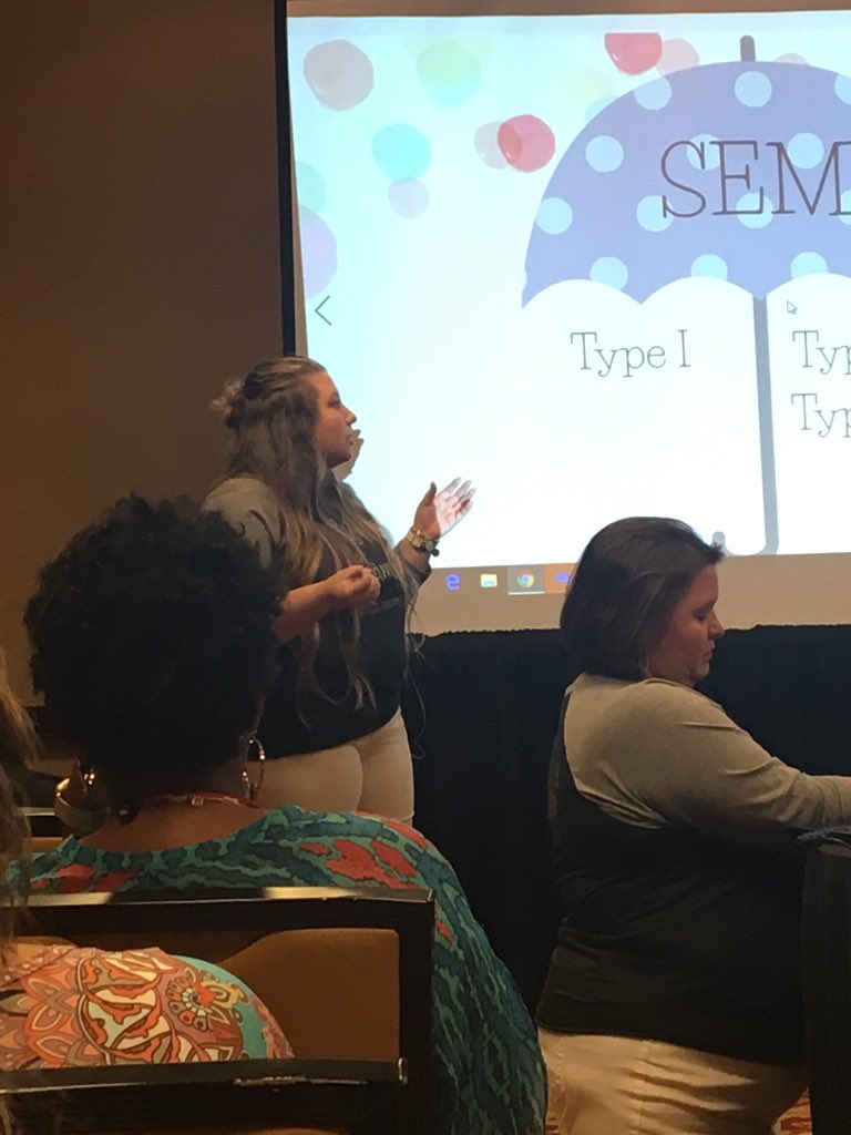 MIS2024's tweet photo. Super proud of these ladies for presenting at TEPSA today in Austin. Great job on sharing SEM and what it's about. https://t.co/wxZpiA6aed