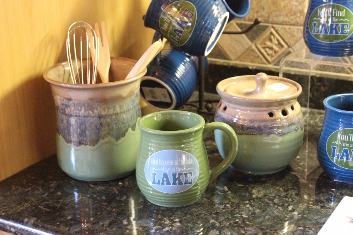 geraniumonline's tweet photo. Our popular USA-made pottery is now back in stock! Handwarmer mugs, tumblers (for iced coffee), soup mugs, and more.  #redgeranium #mauston https://t.co/8dn2xY2eGR