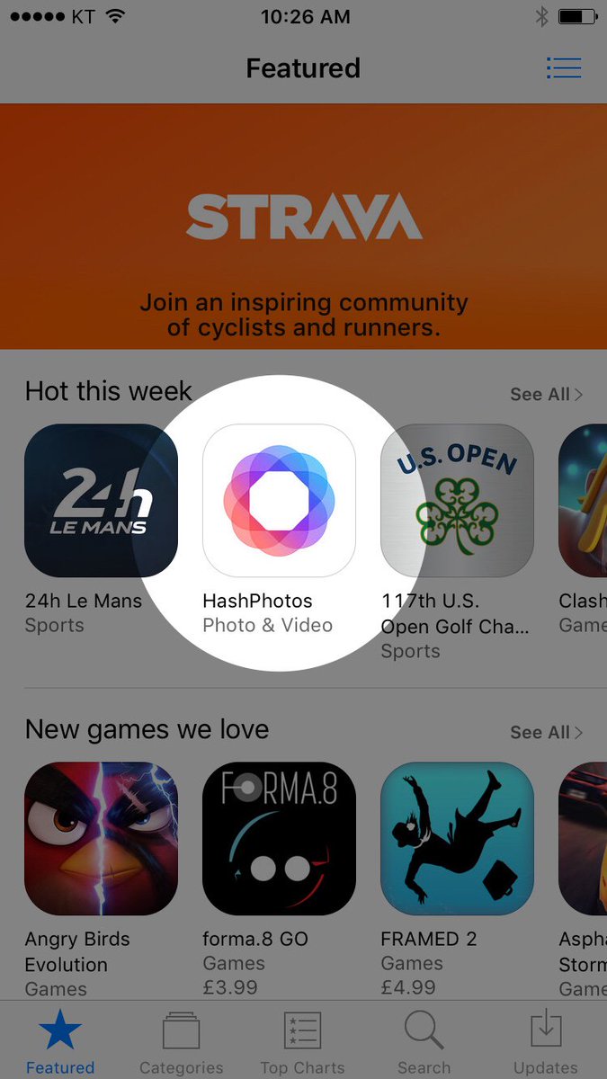 hashphotosapp's tweet photo. HashPhotos is featured in Hot this week section in UK App Store. https://t.co/pH9Zuuxfk5
