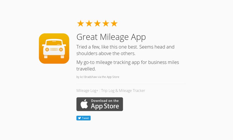 MileageLog+ tweet media