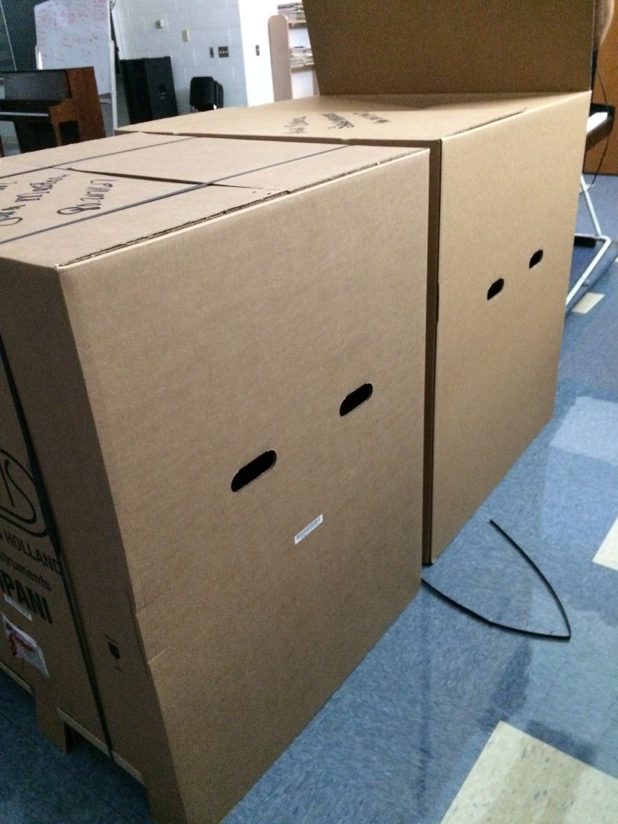 OrchPM's tweet image. They're heeeeeeere!! Brand new timpani for the orchestra! #adams #2629