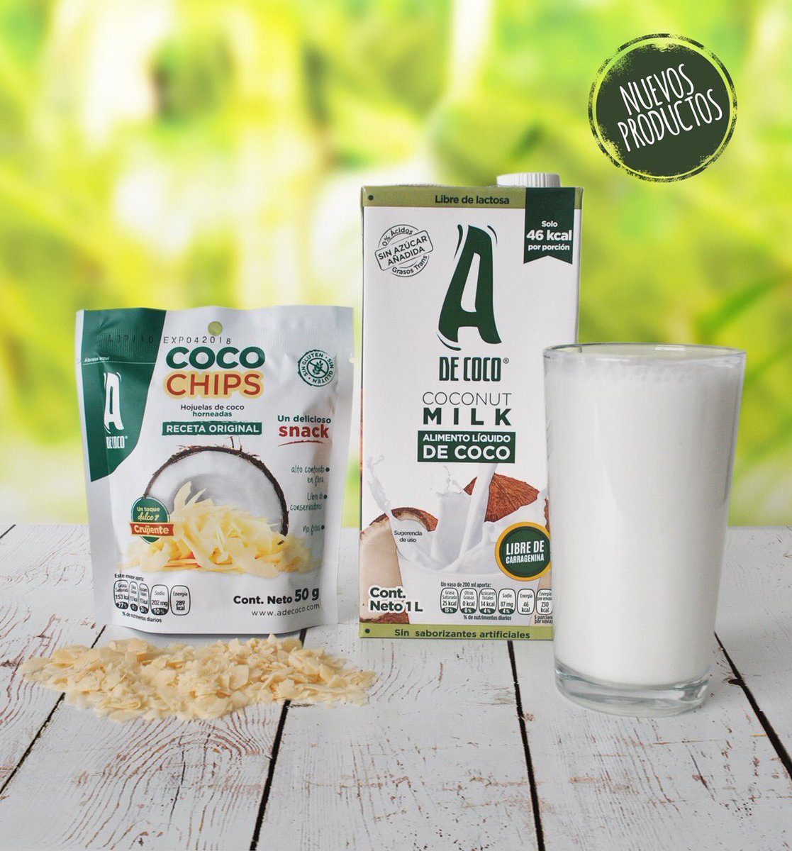 Adecococol's tweet photo. Hoy le damos la bienvenida a 2 nuevos productos a nuestra familia @Adecococol! #CoconutMilk y #cocochips https://t.co/YZJIb0cX6T https://t.co/rkEhjJNZRL