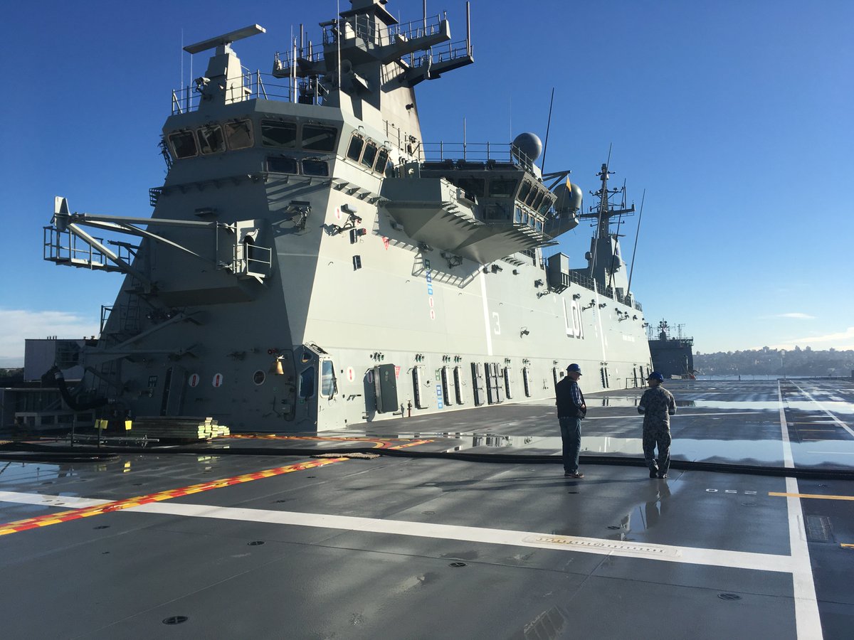 SA_MFS's tweet photo. .@SA_MFS #RoadAwarenessProgram thrilled to present to 300+ from #RoyalAustralianNavy aboard #HMASAdelaide in #Sydney this week. #RAPTeam https://t.co/TnX85MbZzh