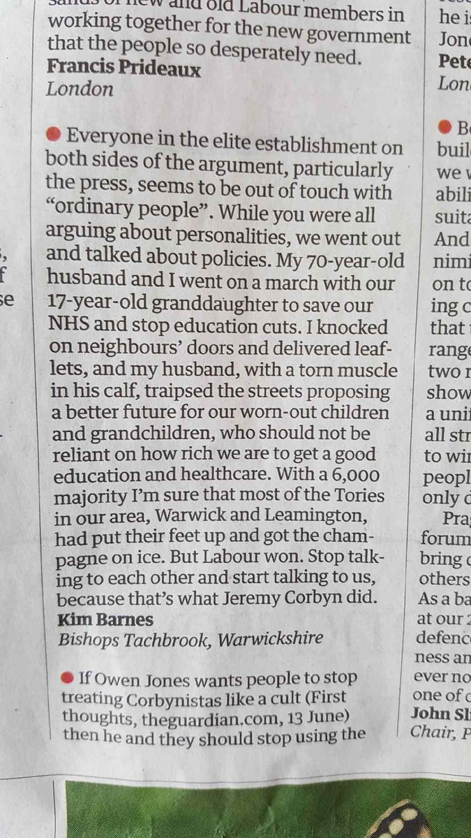 MattWestern_'s tweet photo. Great comment from local resident in Warwick and Leamington about why she supported our campaign #Forthemany https://t.co/lSVKCoaL5J