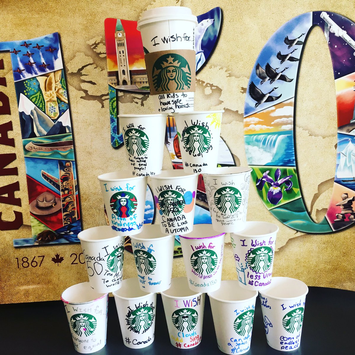 My students and I's wishes for Canada with our newly learnt literary devices! #150pluswishes #Canada150 #WeareRundle <a href="/RCElementary/">Rundle Elementary</a>