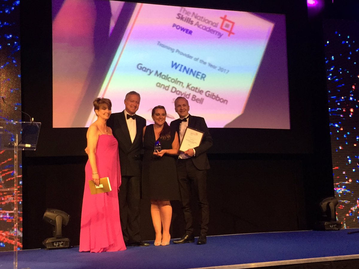 NSAPower's tweet photo. Congratulations to Gary, Katie and David @sse! #NSAP2017 Training Provider of the Year! https://t.co/SIseXoe39M