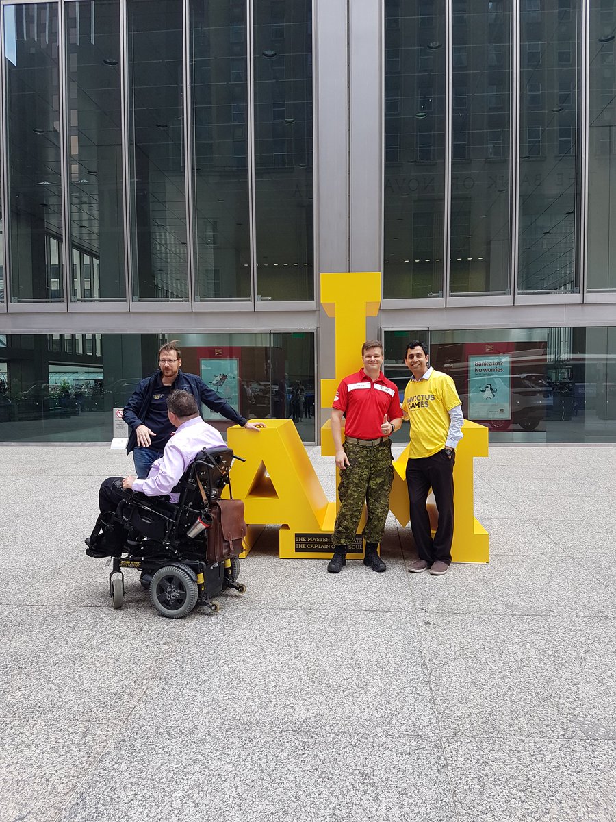100 days to @InvictusToronto. Glad to be part of the ticket sale launch event. And have a Photo with <a href="/simon_mailloux/">Simon Mailloux</a>