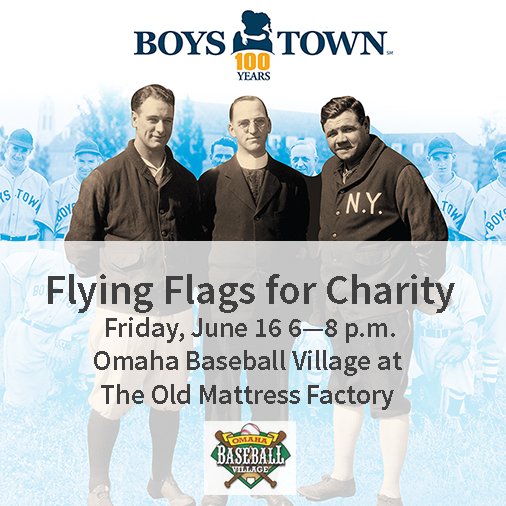 BoysTown's tweet image. The CWS Flags for Charity event is tonight at 6:00. Join Boys Town and kick off #CWS2017 #FlyingFlags
