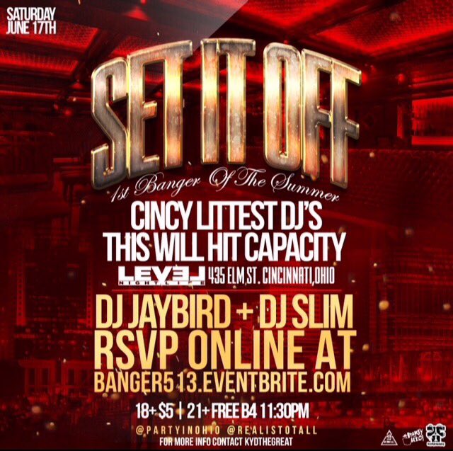 TheGreatKyd's tweet photo. Who Bday Coming Up??
FREE BDay Section & Bottle
#LevelNightLife ๐พ๐พ https://t.co/sf2xtuyCME