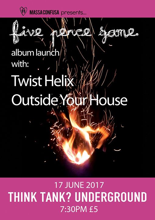 Sat 17 June 9.10–10 FPG 8:20–8.50 <a href="/twisthelixband/">Twist Helix</a> 7:30–8 <a href="/OutsideYoHouse/">Outside Your House</a> 7:30 doors <a href="/ThinkUndergrnd/">TT? Underground</a> (<a href="/HOS_Newcastle/">Head of Steam Newcastle</a>) facebook.com/events/1197159…