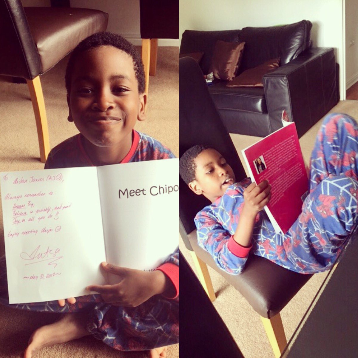 AJ's loving #MeetChipo 🇿🇼📚• Share Chipo's journey from #Zimbabwe 🇿🇼➡️🇺🇸• #TinyTotThursdays #ZimBabeIwe! #ChildrensBooks #WeNeedDiverseBooks