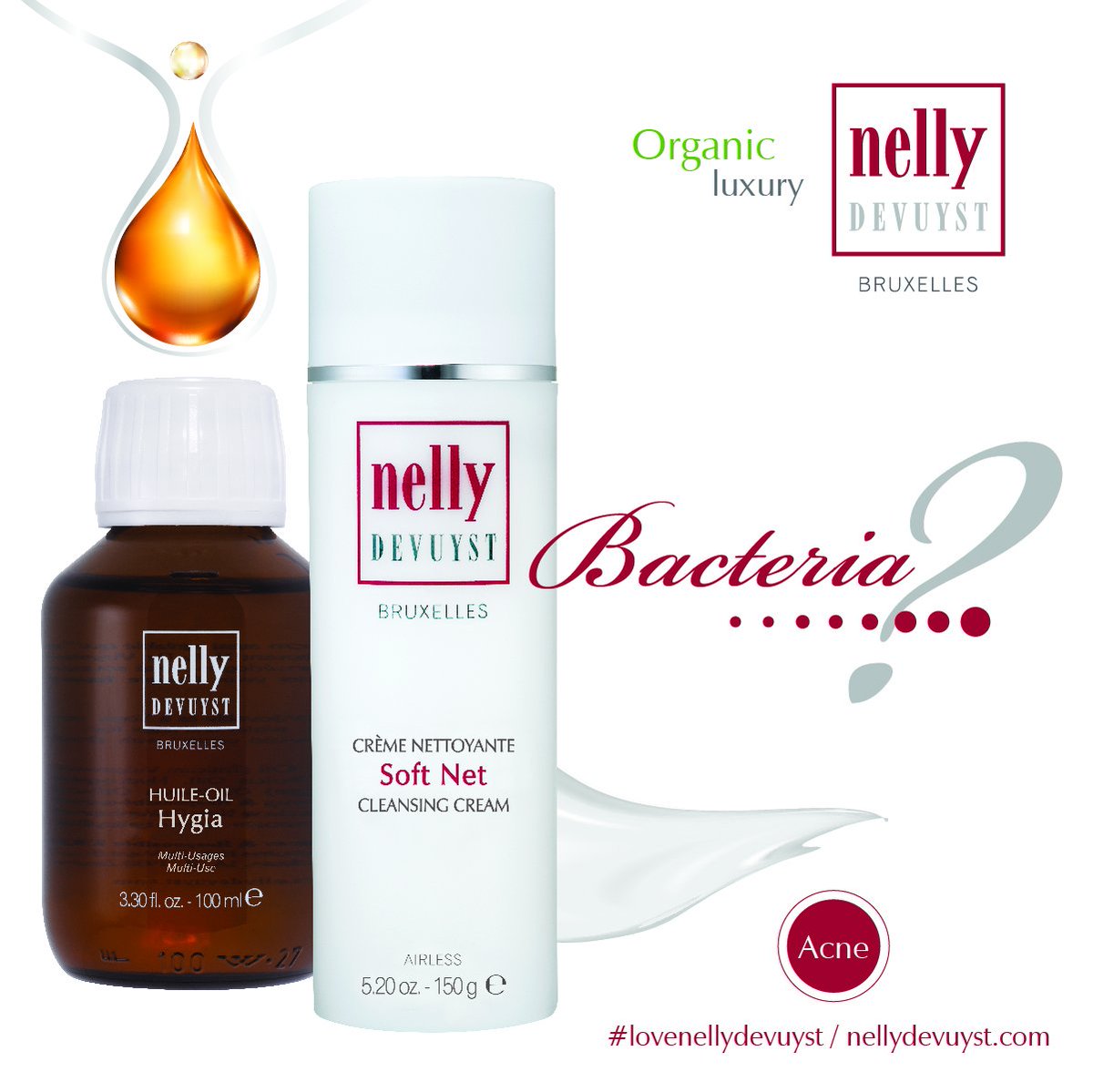nellydevuyst's tweet photo. #ACNE TIP #1: Get rid of acne-causing #bacteria with Soft Net Cleansing Cream and  Hygia from Nelly De Vuyst. https://t.co/9fuvHYXZcG https://t.co/8hqt5M92KX