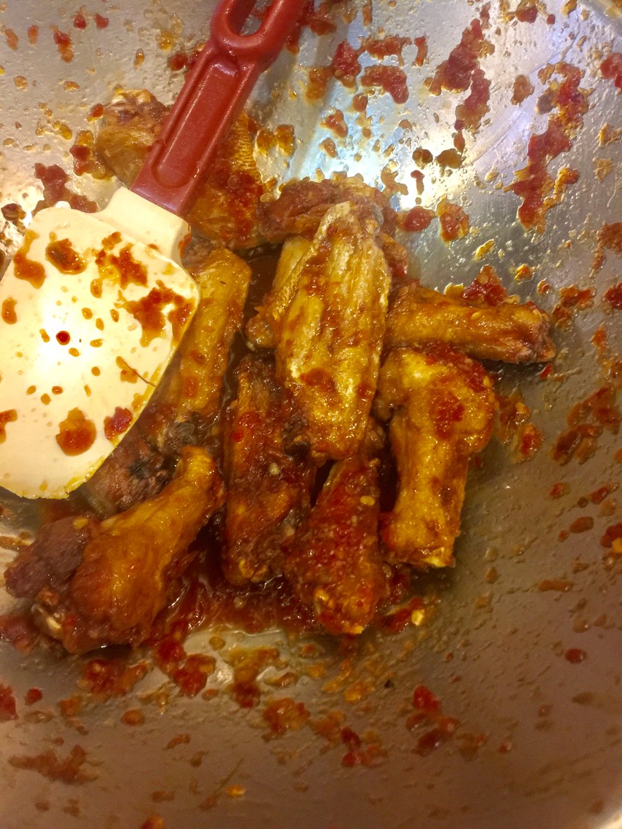 wingsplussf's tweet photo. Honey Garlic chicken wings in the process! https://t.co/Ix9Ge7AKav