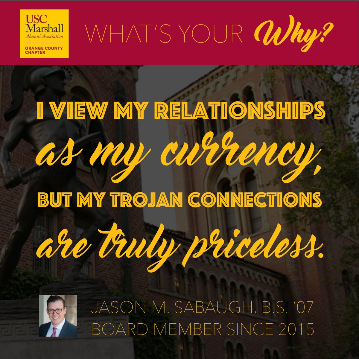 USCMarshallOC's tweet photo. Join @baughface_ for a business lunch tomorrow at Red O. For more info: https://t.co/A9bmCaYwwH #StartWithWhy #USCMarshallAlumniOC #07Trojan https://t.co/TC4qSprLeD