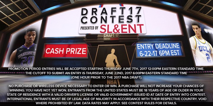 SLAENT's tweet image. $100 gift card to the person with the most accurate draft board, for full details: slaent.com/thread/1119028/

#NBA #NBADraft