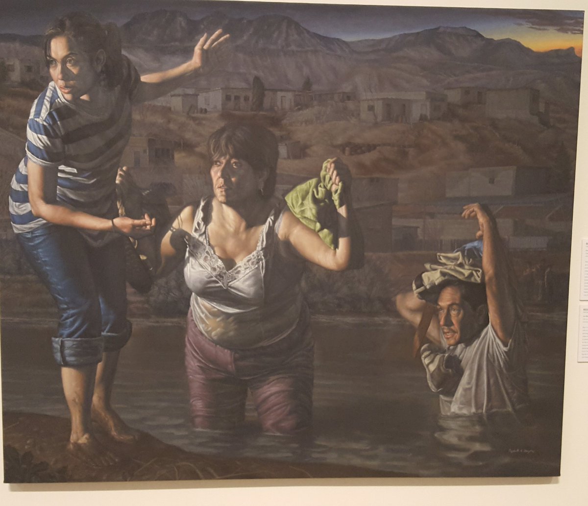 GerlemanMichael's tweet photo. "La Guia" by former HHS art teacher Rigoberto Gonzalez is part of a traveling show from the Smithsonian National Portrait Gallery. https://t.co/gNf7o23maA
