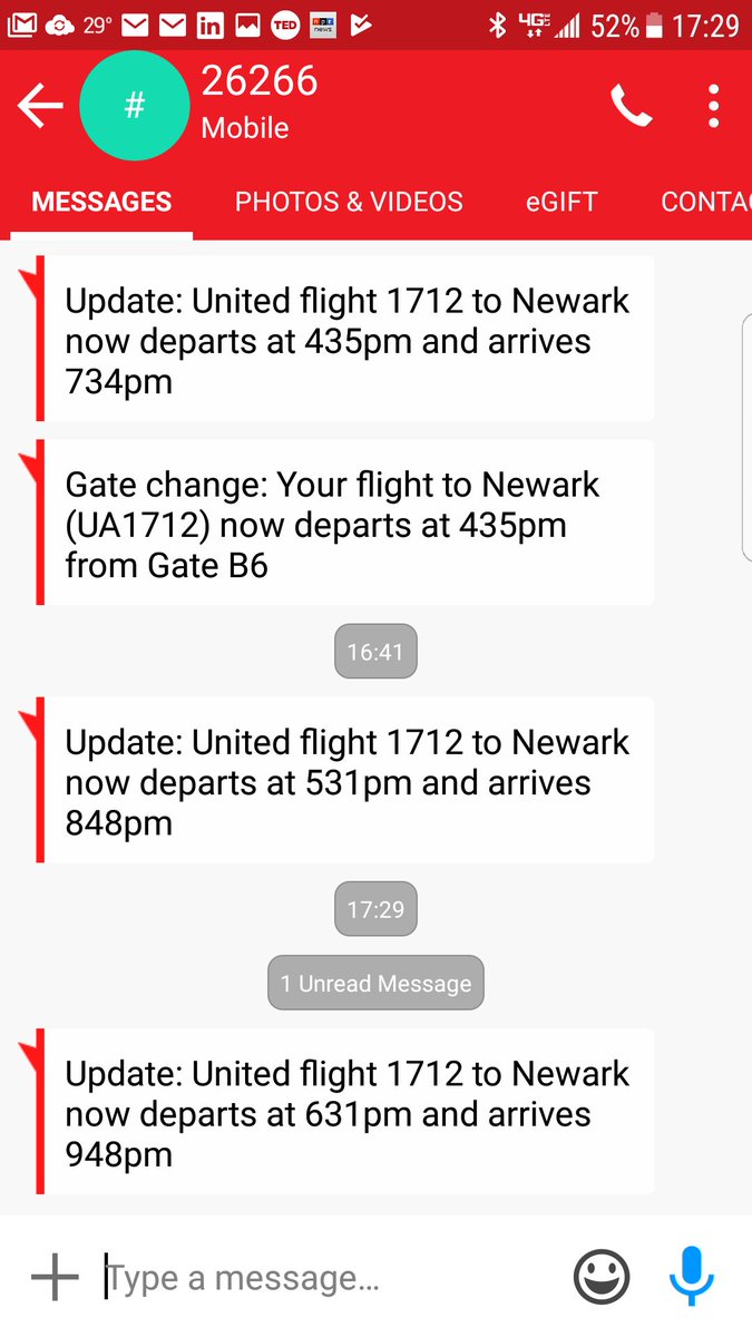 Codeimpex's tweet image. #UnitedAirlines in case you want to find out about another update of flight supposed to arrive in Newark at 2:51 is now has ETA 9:48. Shame!