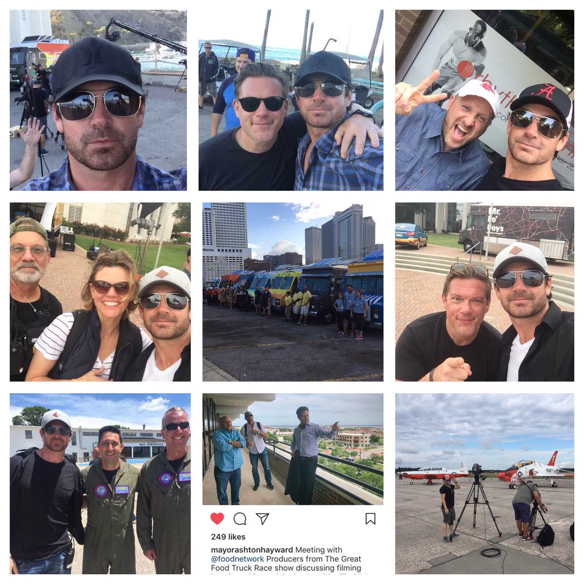 jwb606's tweet photo. Wrap on #greatfoodtruckrace 8 with @TylerFlorence 7 years working in 50+ cities, 100+ locations across the country! #foodnetwork https://t.co/t8jRzKNzPV