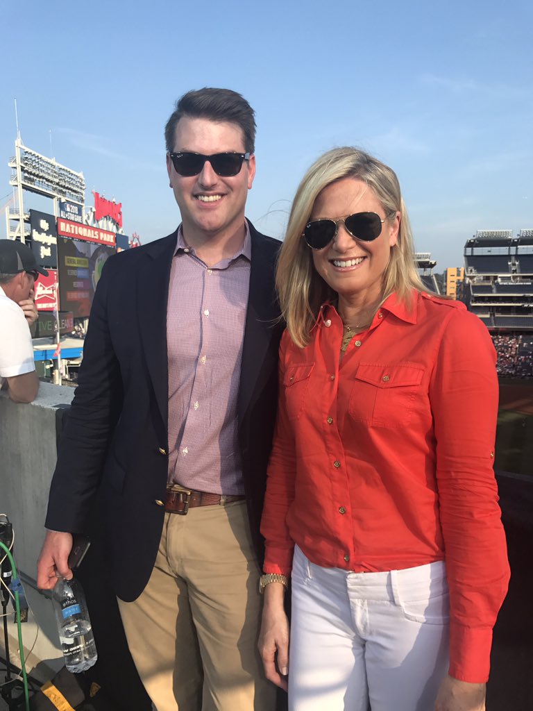 We're here! Looking forward 2 tonight's game! @marthamaccallum and executive producer @TommyFirthFNC. #thestory #CongressionalBaseballGame