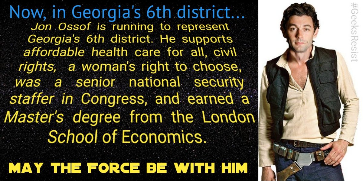 TheSWPrincess's tweet photo. #GA06 Georgia 6th district,  Friday June 16th is the last day of early voting! #FlipThe6th #VoteYourOssoff #FlipItBlue #BlueWave #MTFBWY https://t.co/jz878UN8WO