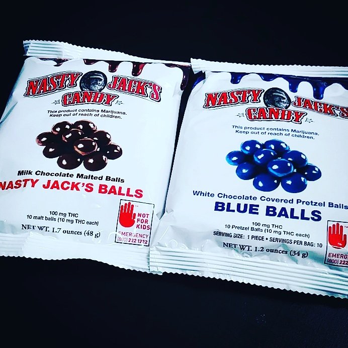 BudCommander's tweet photo. Nasty Jack's Balls and Blue Balls...Enjoy! #BudCommander #Gotweed #NastyJacksCandy #I502 #Edibles https://t.co/p44MJgMW0Z