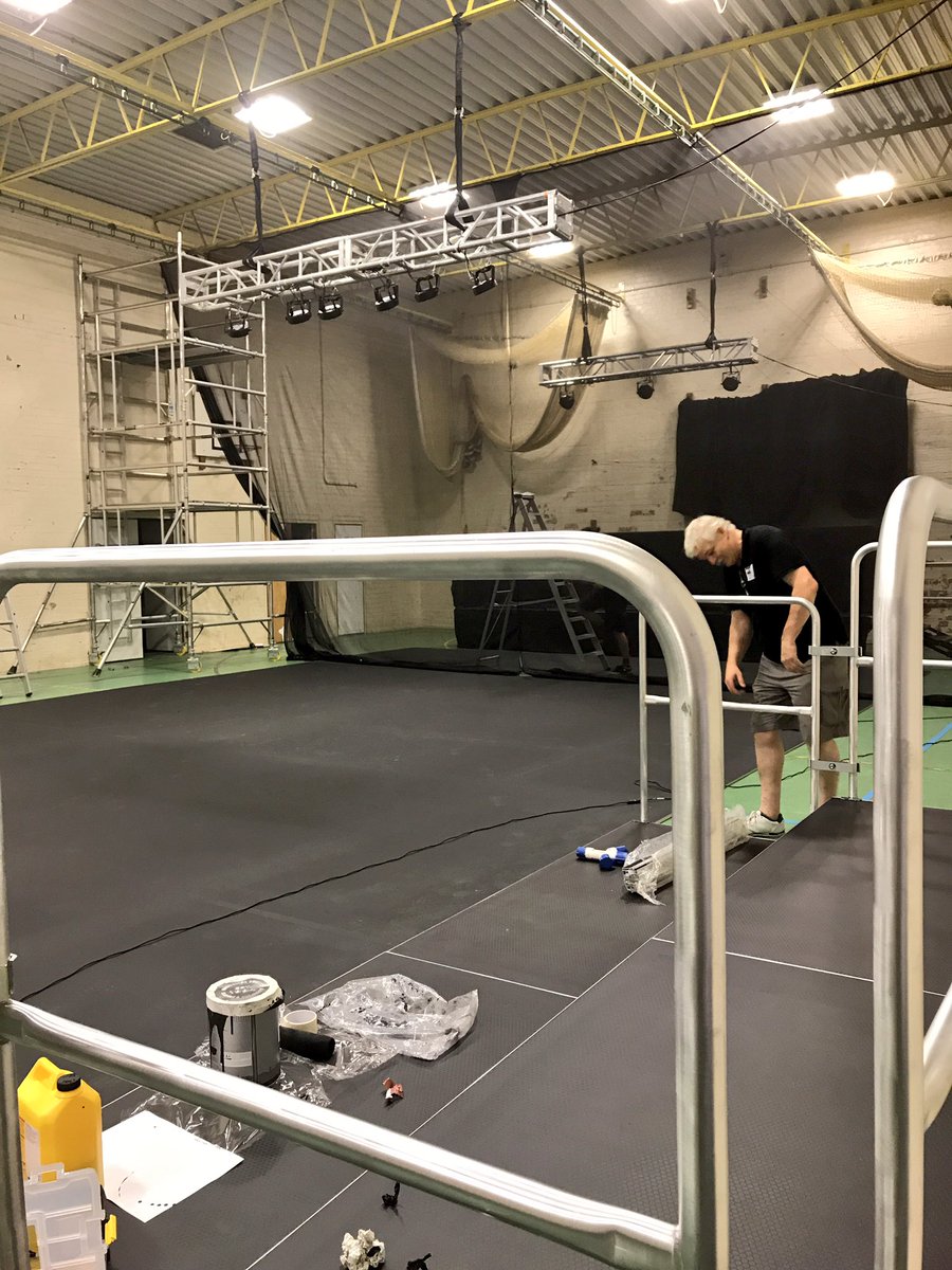 _catriona_t's tweet photo. The conversion of the gym @kinghamhillsch in underway, ready for 'The Scottish Play' next week. #williamshakespeare #juniorproduction https://t.co/XzllCUyD1K