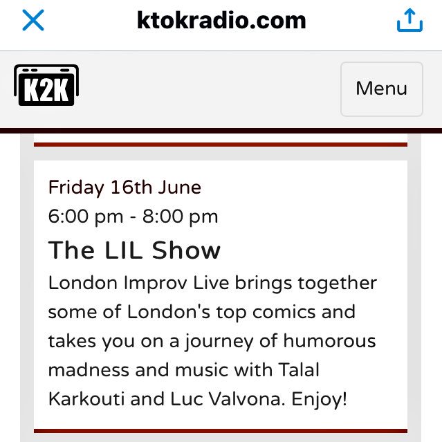 KtoKRadio's tweet photo. Ooh err #TheRealFullMonty please, plus #Jo'sWorld #LILShow #MutapaState #Friday 16th June 2017 on #k2kradio https://t.co/Z8meDdWiND