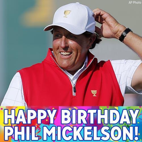 Happy Birthday to PGA golfer Phil Mickelson! 