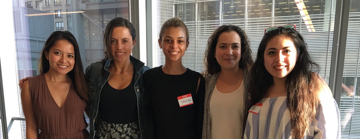 technolochicas's tweet photo. #NYC #technolochicas hosted by Microsoft and @geekgirlweb at the #techjobsacademy with @missachavs @silvgarden and Chelsea P https://t.co/5VMv3BatY7