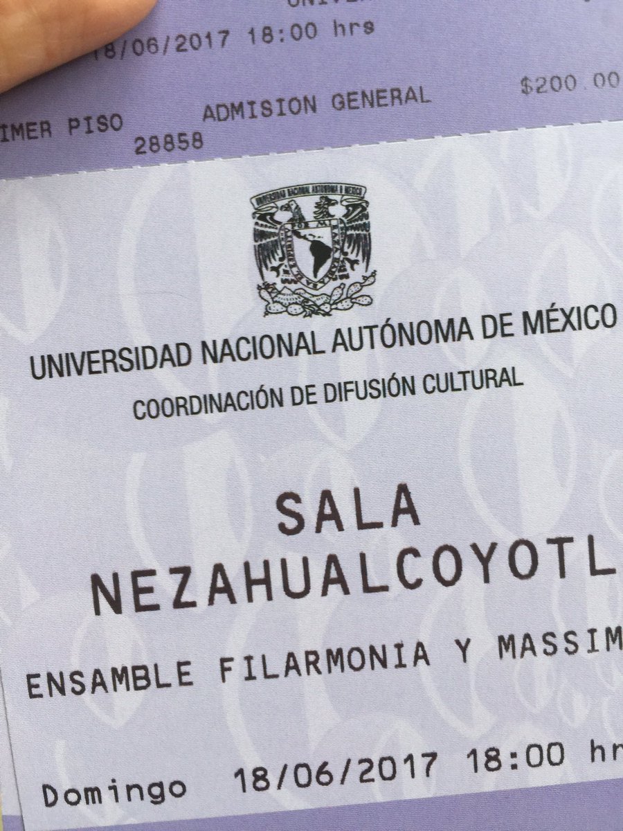GabrielaRiosGra's tweet photo. No sólo de @maluma vive la mujer, no falten al concierto del próximo domingo en la @UNAM_MX #4EstacionesVivaldi https://t.co/oVntFKaWDF