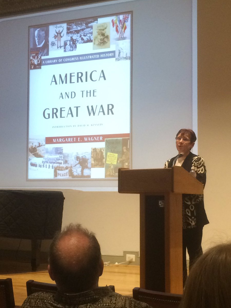 Margaret Wagner from <a href="/libraryofcongre/">libraryofcongress</a> is discussing her book "America and the Great War" right now . .