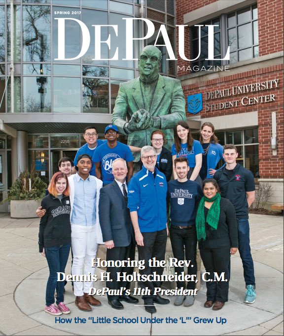 Catch our very own Pro-Consul, Chris Philipps, on the cover of the spring edition of <a href="/DePaulMagazine/">DePaul Magazine</a>