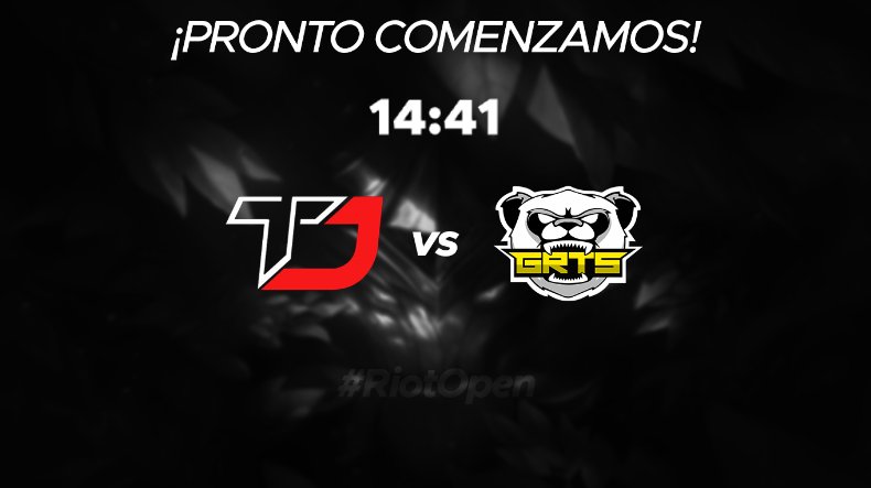 GRTS_eSports's tweet photo. ¡A punto de comenzar nuestro partido de hoy en contra de @TormentDown! Puedes verlo en: https://t.co/VXSS2zf1XY #GoGRTS🐼 https://t.co/EaCtP02Bzo