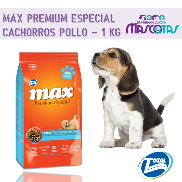 mascotas_super's tweet photo. Tenemos #MaxPremium Especial - Crecimiento Saludable – Pollo Total #cachorros #perros #perrarina #mascota #alimentoconcentrado https://t.co/iCEKEpIWaV