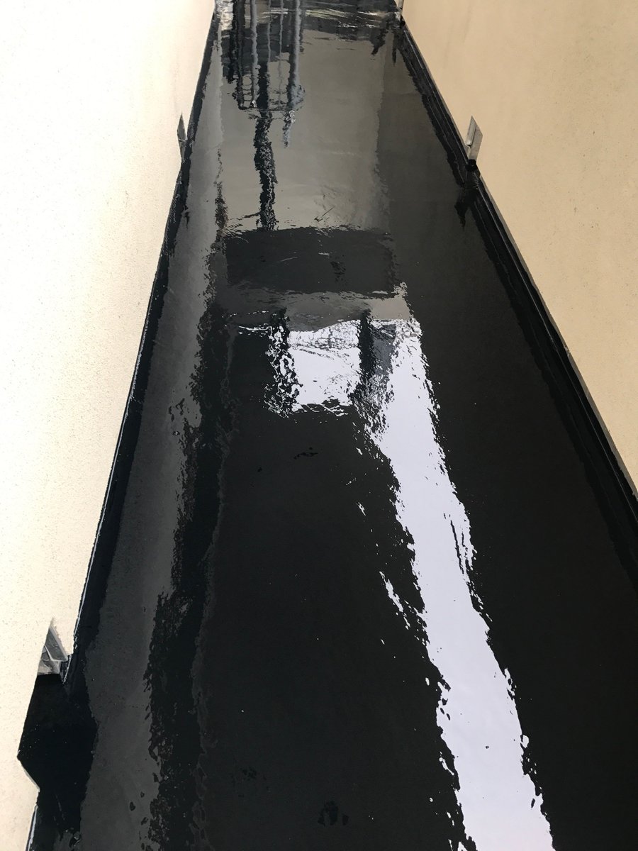 PliDek's tweet photo. Check this out! Great job by ProCoat, Inc. with our Cold Rubber High Build! Contact us for more info on it! #PliDek #CRHB #waterproofing https://t.co/DHTvrdFU7s