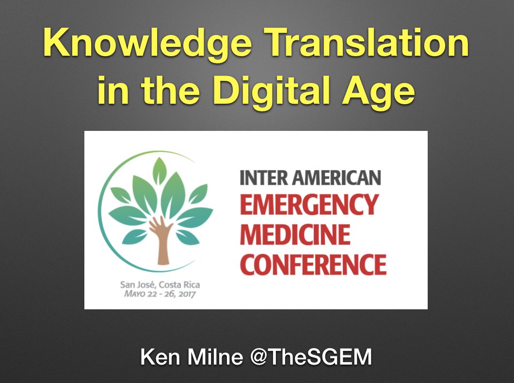 Knowledge Translation in the Digital Age
Presented <a href="/IAEMC17/">IAEMC Conference</a> #puravida
Click on link for slides
thesgem.com/wp-content/upl…
<a href="/umanamd/">Manrique Umana McDermott</a> #foamed
