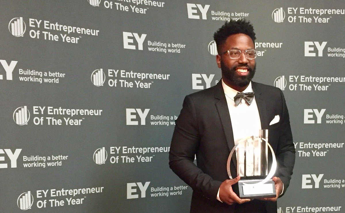 CEO of LISNR <a href="/rodneybwilliams/">Rodney Williams</a> brings home the award for <a href="/EY_EOY/">EY EOY</a> #EntrepreneuroftheYear! We couldn't be more proud! 🥇