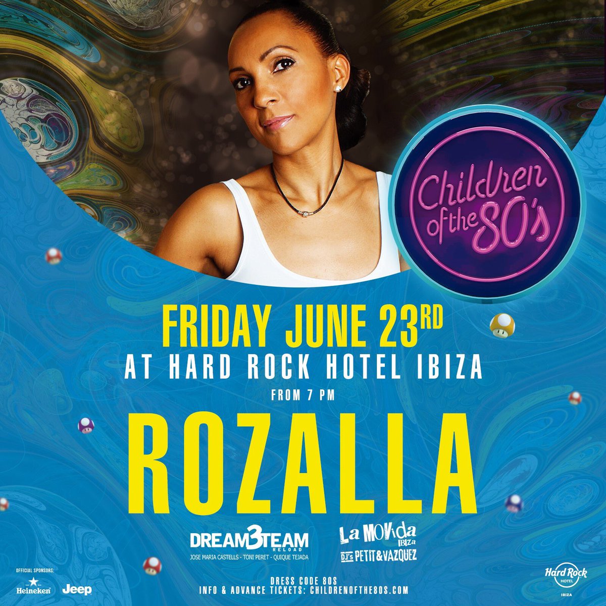 Get your 80s on tonight for Rozalla <a href="/HRHIbiza/">Hard Rock Hotel Ibiza</a> #80s #ibiza #hardrock