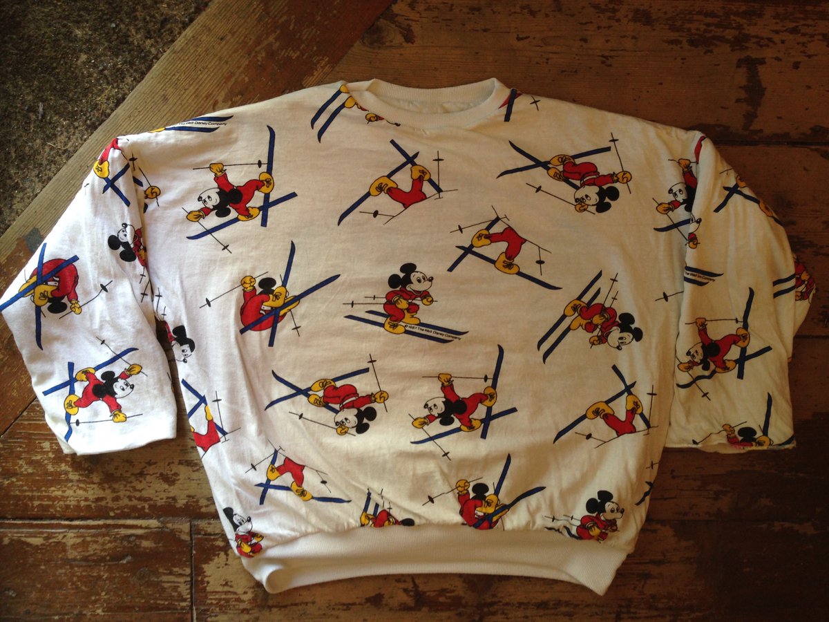 BreuerDawson's tweet photo. 1980's MICKEY MOUSE SWEATSHIRT. B&amp;D https://t.co/836ll4iYbM