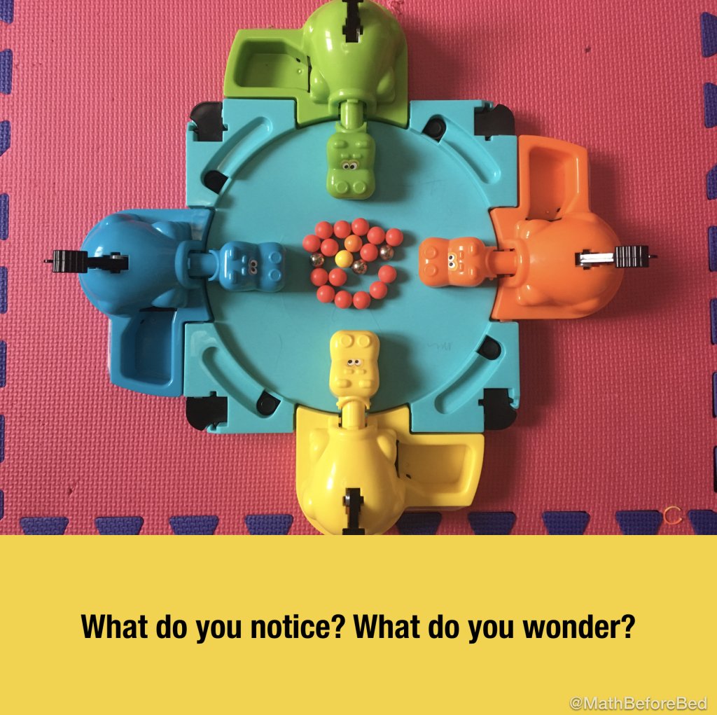 MathBeforeBed's tweet photo. Wondering Hippos: Parents - Create your own problem to ask. #mtbos #elemmathchat #onted… https://t.co/J20VQII9F9 https://t.co/2ekYkYbLQS
