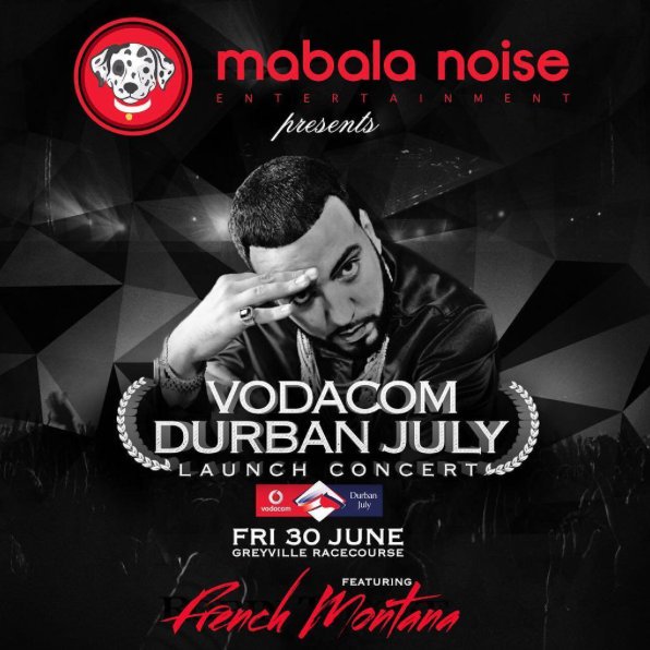 clickmediasport's tweet photo. EVENTS: French Montana is attending this year's Durban July Launch Concert. Mabala Noise is doing a great job π.
#ClickMediaProductions https://t.co/MUH9USJUCb