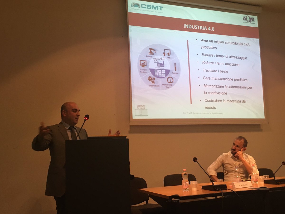 CSMThub's tweet photo. #trebi Bonomi la cella di lavoro 4.0 come cambia la macchina per integrarsi al sistema produttivo della fabbrica #hpdcschool @Metef_expo https://t.co/lTNPMXrfYK