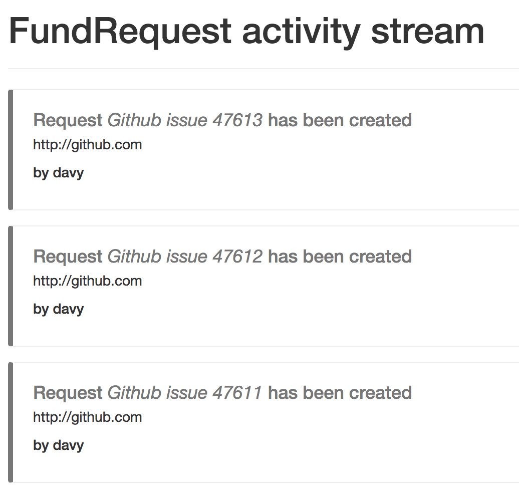 fundrequest_io's tweet photo. Integrated an activity stream, moving forward one piece at the time 🚂👨💻👩💻 #loveprogress #devupdate #dapp #ethereum #blockchain https://t.co/WKyFhi7D1k
