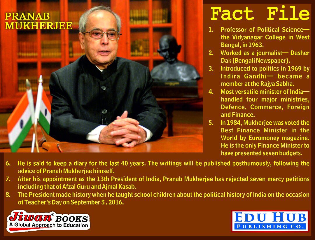 EduHubPubCo's tweet photo. #President #PranabMukherjee #July2012 to #July2017... A #fact #check #presidentialelection #president2017 #IndianPresident https://t.co/SKChQPbzL8