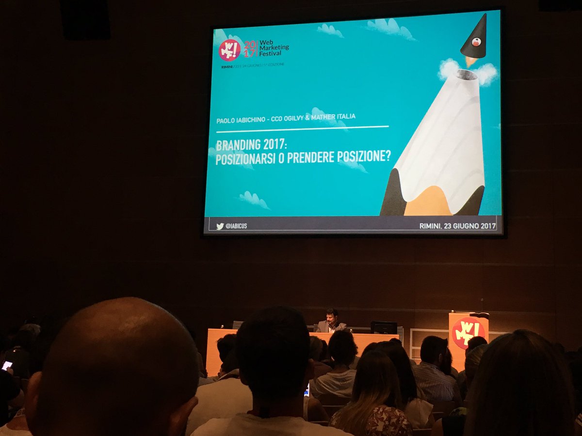 In diretta dal Web Marketing Festival, Sala Brand! Finalmente si comincia 😀
#wmf #rimimi #webmarketingfestival