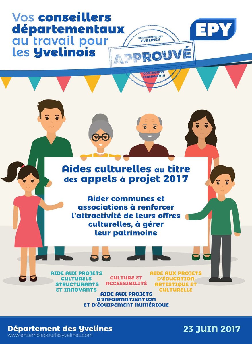 EPYvelines's tweet photo. 🔴 #EPYdirect - C'est voté 👍 - 🔎 Culture et patrimoine 🎇 https://t.co/gedDFTcPL8