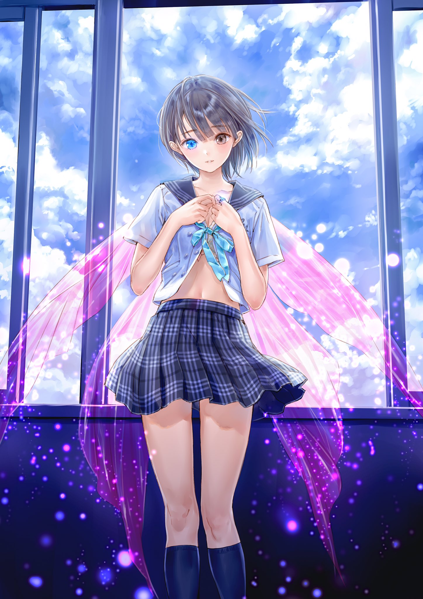 クリアファイル アトリエ ブルーリフレクション 岸田メル 岸田メル氏イラストのクリアファイルが貰える！ 「ヘッドフォン