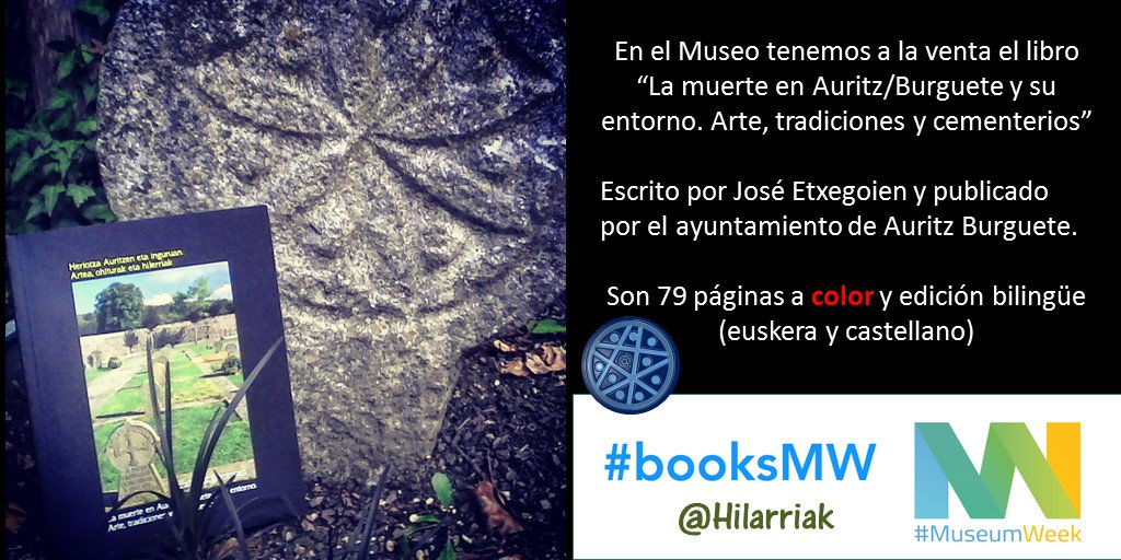 Hilarriak's tweet photo. Y aquí el único libro que -por ahora- tenemos a la venta #BooksMW ha gustado mucho #MuseumWeek https://t.co/6wVqXeS7ll